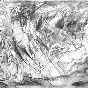 Auszug #3 aus der Arbeit "Phantasmagoria" sowie dem gleichnamigen Künstlerbuch des Malers Andreas Dress (1943-2019).