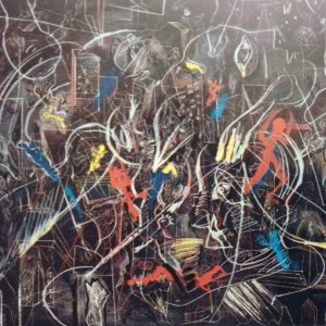 Andreas Dress (1943-2019) nannte seine kolorierte Radierung "Gelichter".