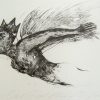 Algrafie "Der Engel fliegt" der Künstlerin ANGELA HAMPEl (ohne Jahresangabe)