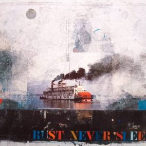 Collage "rust never sleeps" des Grafikers und Künstlers Anton Paul Kammerer (1954-2021)