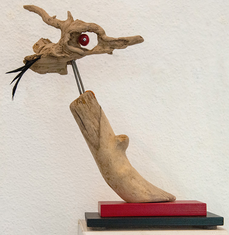 CHRISTOPH WINKLER "Morbider Vogel" Holzplastik "Morbider Vogel" des Künstlers Christoph Winkler