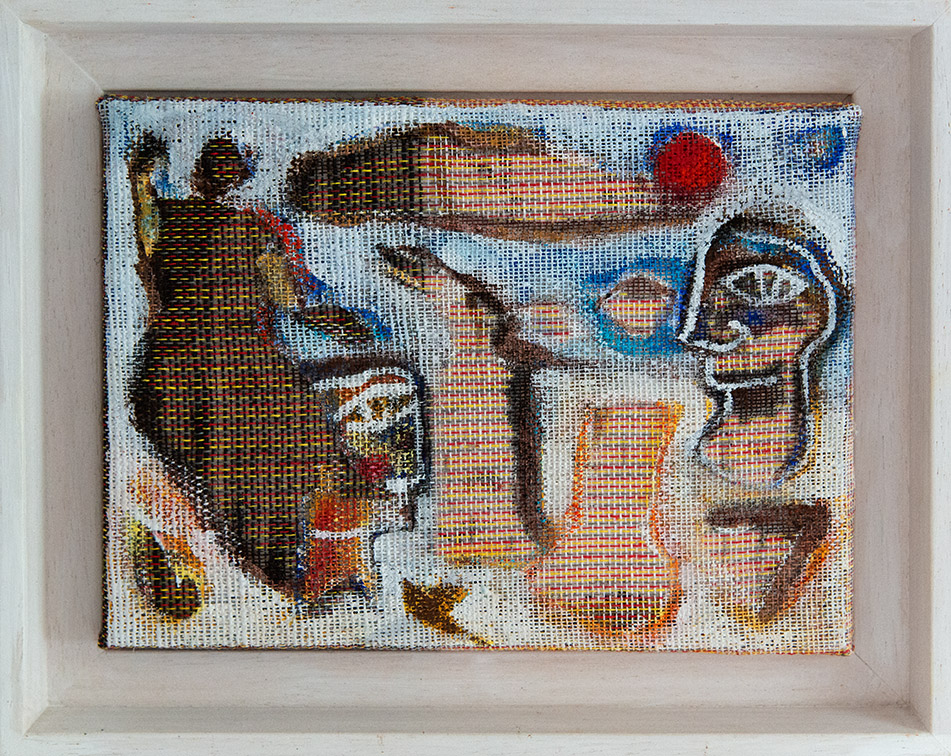 DANJANA BRANDES "Kleine Studie" Mischtechnick aus Malerei und Serigrafie der Künstlerin Danjana Brandes aus dem Jahr 2021.