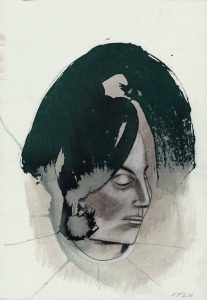 GUDRUN TRENDAFILOV "Grüner Kopfschmuck"