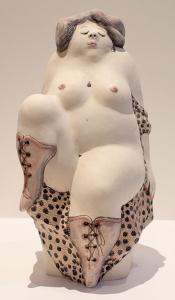 KARL-HEINZ RICHTER "Dame mit hochgestelltem Bein"