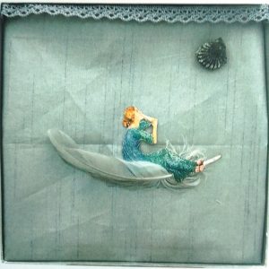 Assemblage "Leichtigkeit / free" der Künstlerin Katrin von Egidy