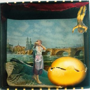 Die Künstlerin Katrin von Egidy gab ihrer Assemblage den Namen "Was soll noch werden?".