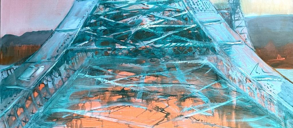 Impressionistische Zeichnung des Dresdner Künstlers Michael Klose.