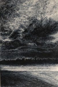 OSKAR STAUDINGER "Gewitter über Tolkewitz"