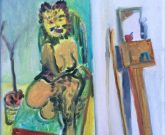 ROBERT FINKE "Juli mit Toilette und Besen" "Juli mit Toilette und Besen" ist ein Werk des Künstlers Robert Finke