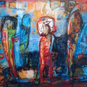 Arbeit "Die tanzenden Fische" des Dresdener Künstlers Roland Staab.