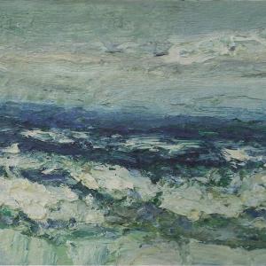 Acryl auf Leinwand "#231" aus dem Katalog "Das Meer" des Malers Torsten Ueschner.